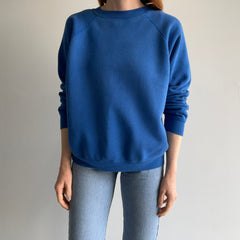 1990s Dodger Blue Sweatshirt by Hanes - USA Made