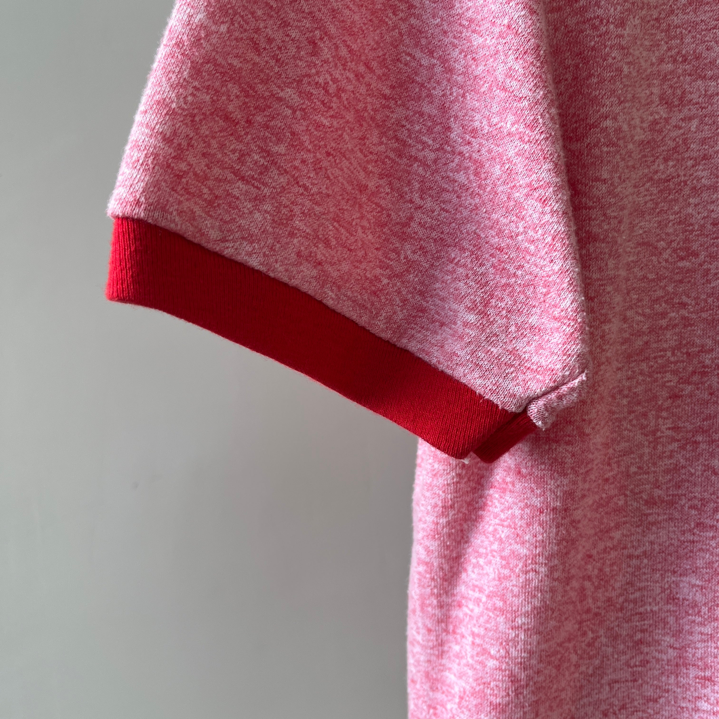 1980s Red Vienna Inn Ringer T Shirt