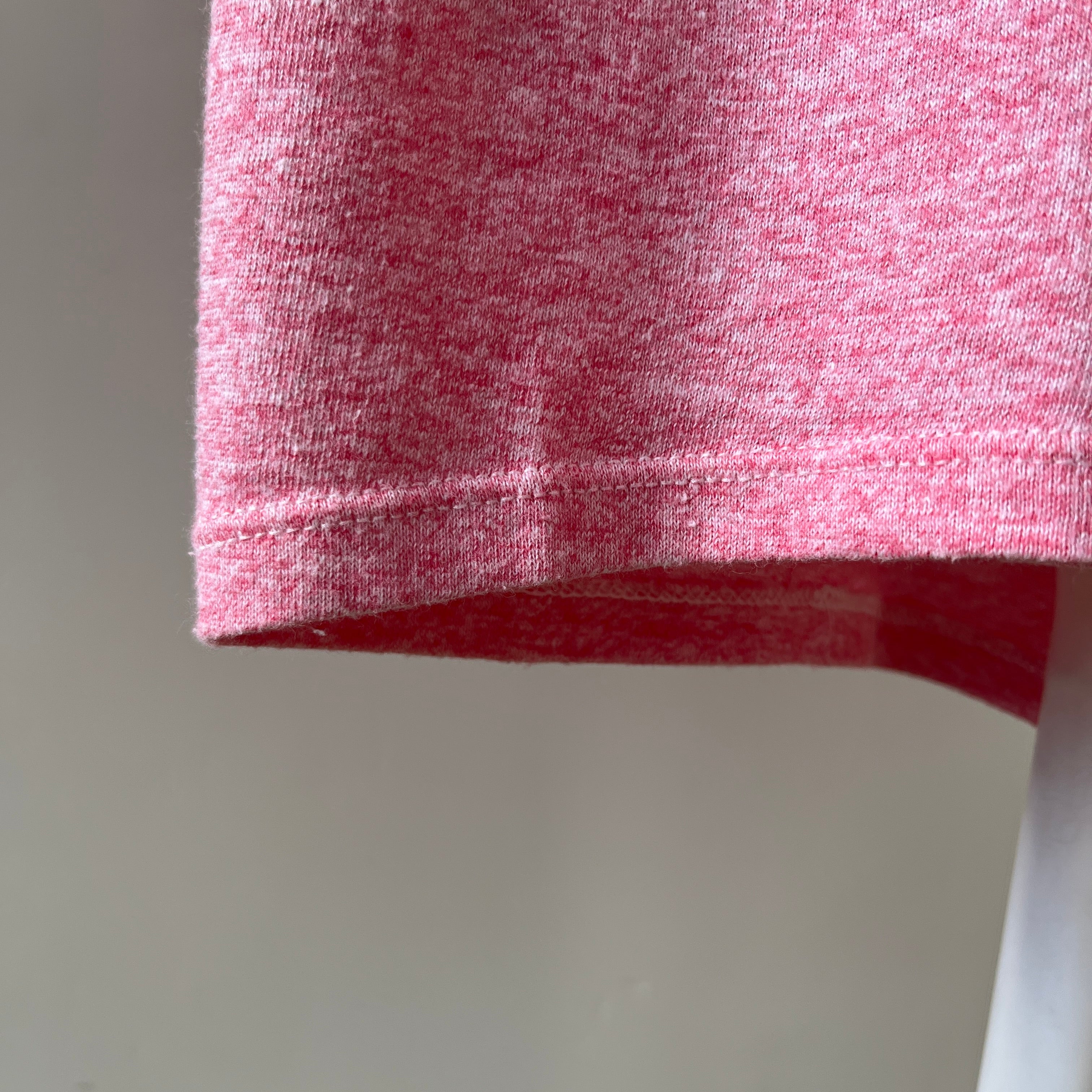 1980s Red Vienna Inn Ringer T Shirt