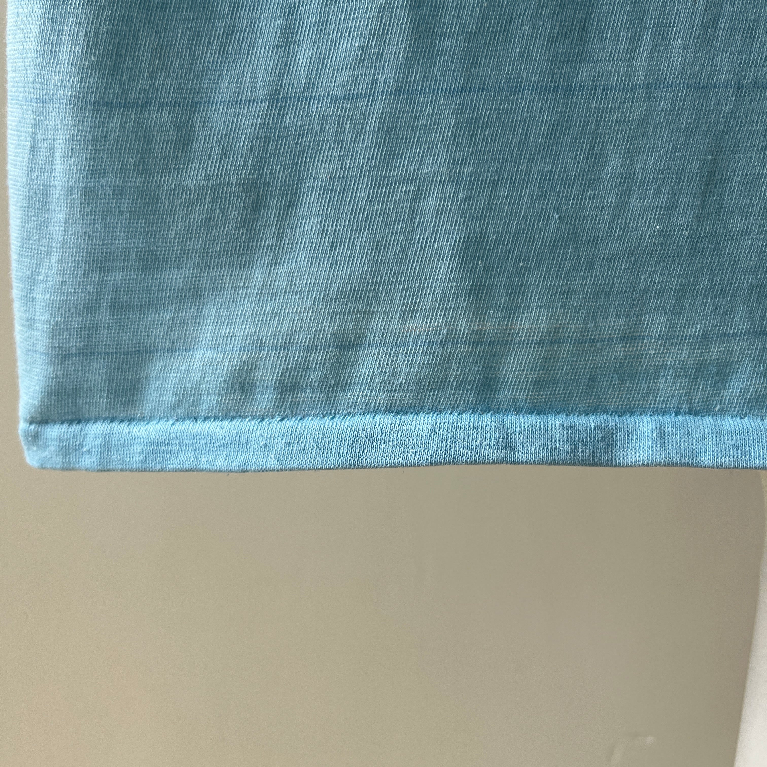 1970s Baby Blue Tank Top