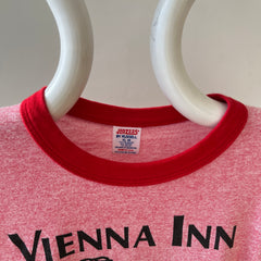 1980s Red Vienna Inn Ringer T Shirt