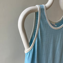 1970s Baby Blue Tank Top