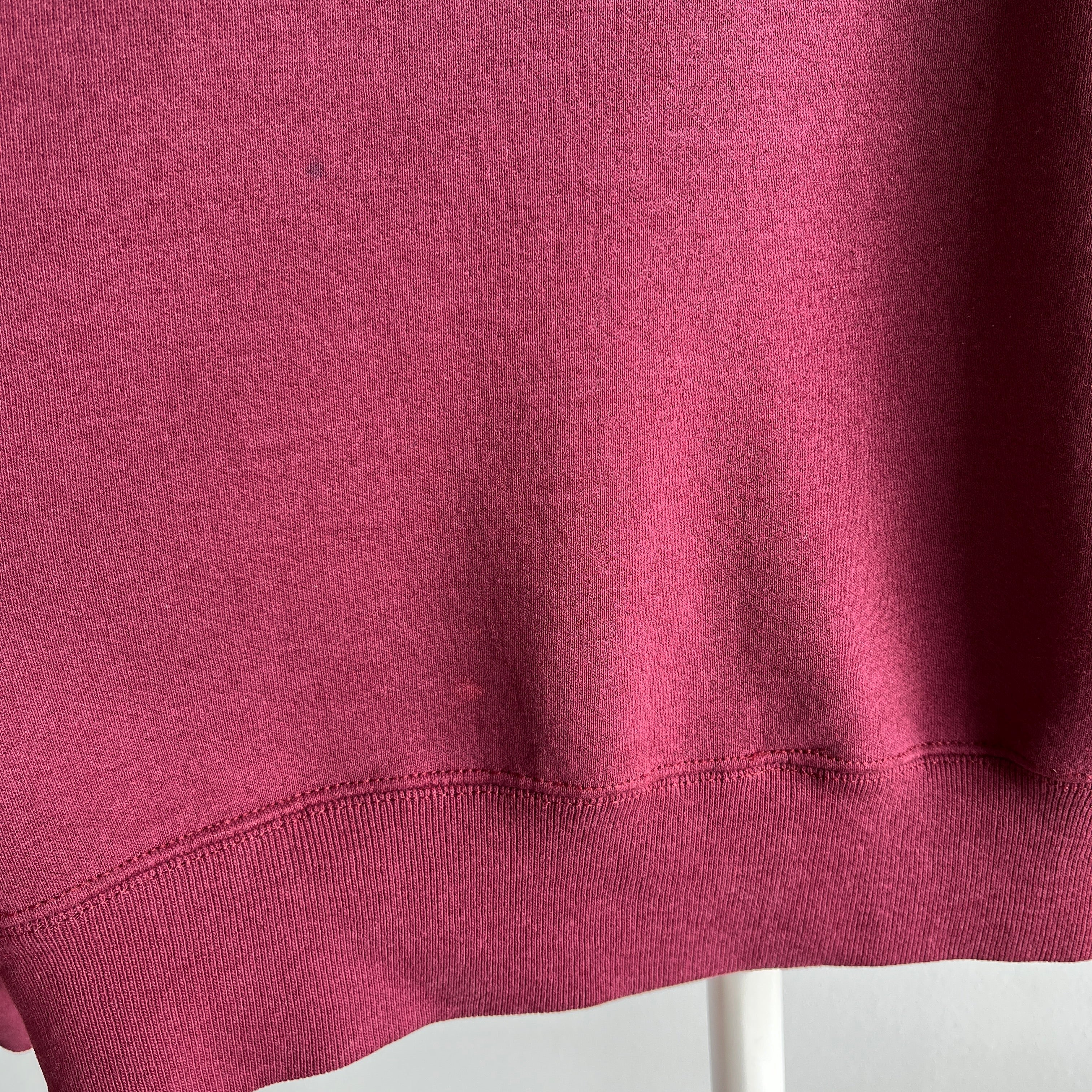 1980s Bassett Walker Burgundy Dreamboat Sweatshirt