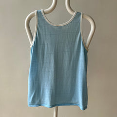 1970s Baby Blue Tank Top