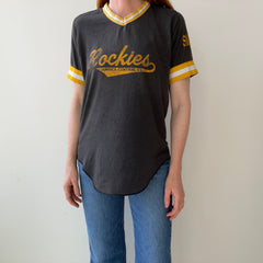 1980s Rockies Jamaica Central Sports T-Shirt with 21 on the Backside