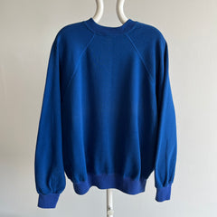 1980s Two Tone Blue (Yes, It is) Longer Sweatshirt by Bassett Walker