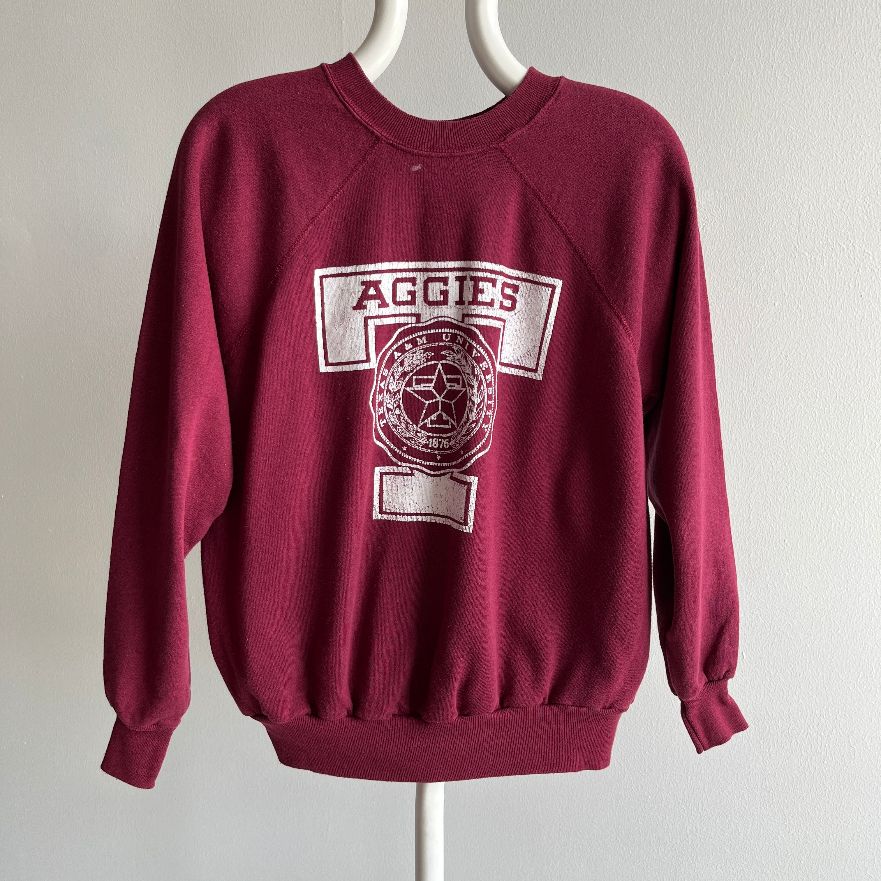 1970s Maroon Aggies Sweatshirt