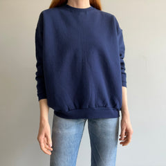 1990s Blank Navy HHW Sweatshirt