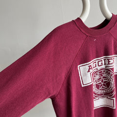 1970s Maroon Aggies Sweatshirt