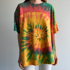 1990s USA Made J. Crew Tie Dye Cotton T-Shirt