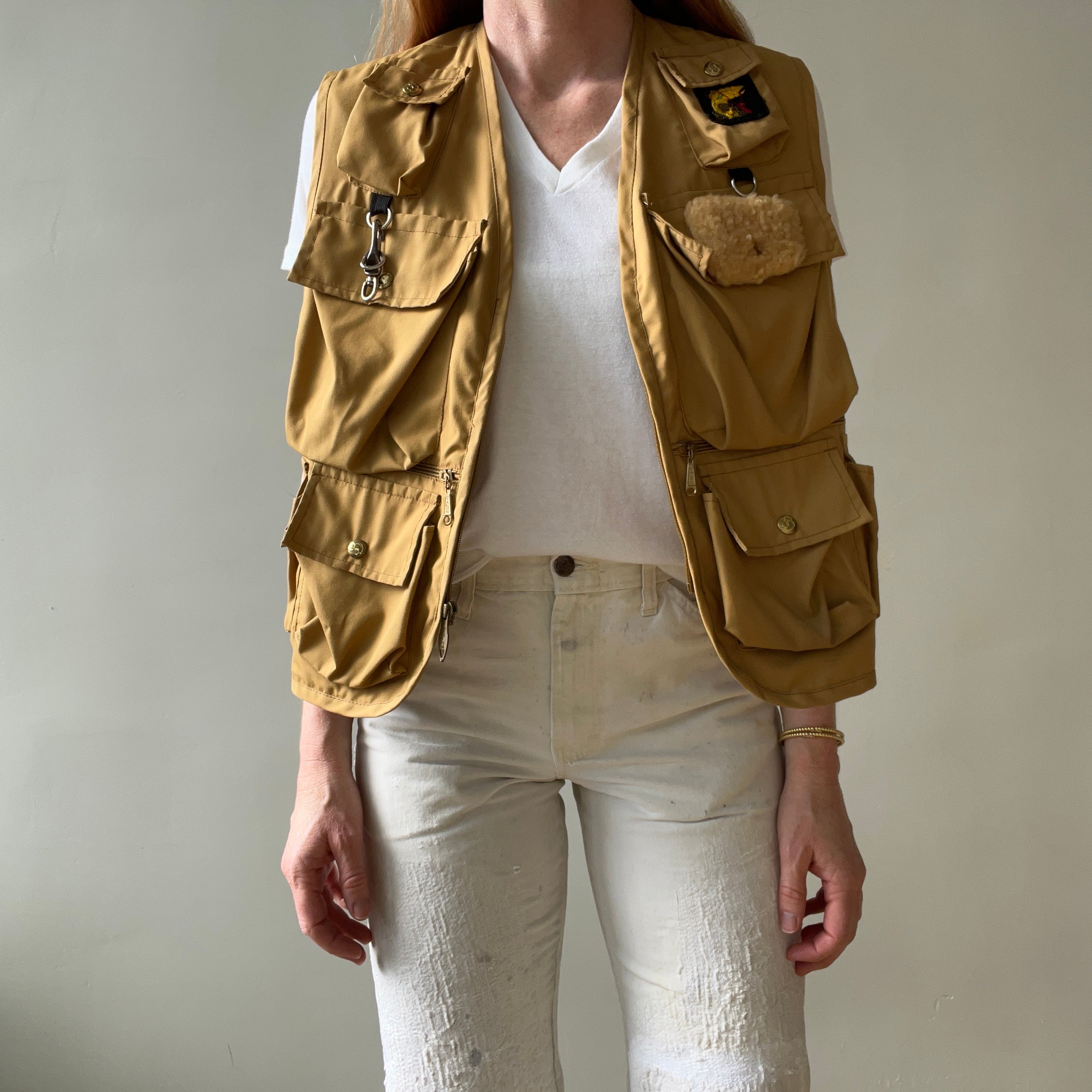 1970s Tan Fishing Vest - Lots O Pockets