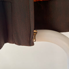 1950s Dark Green/Grey Rockabilly Zip Up Jacket