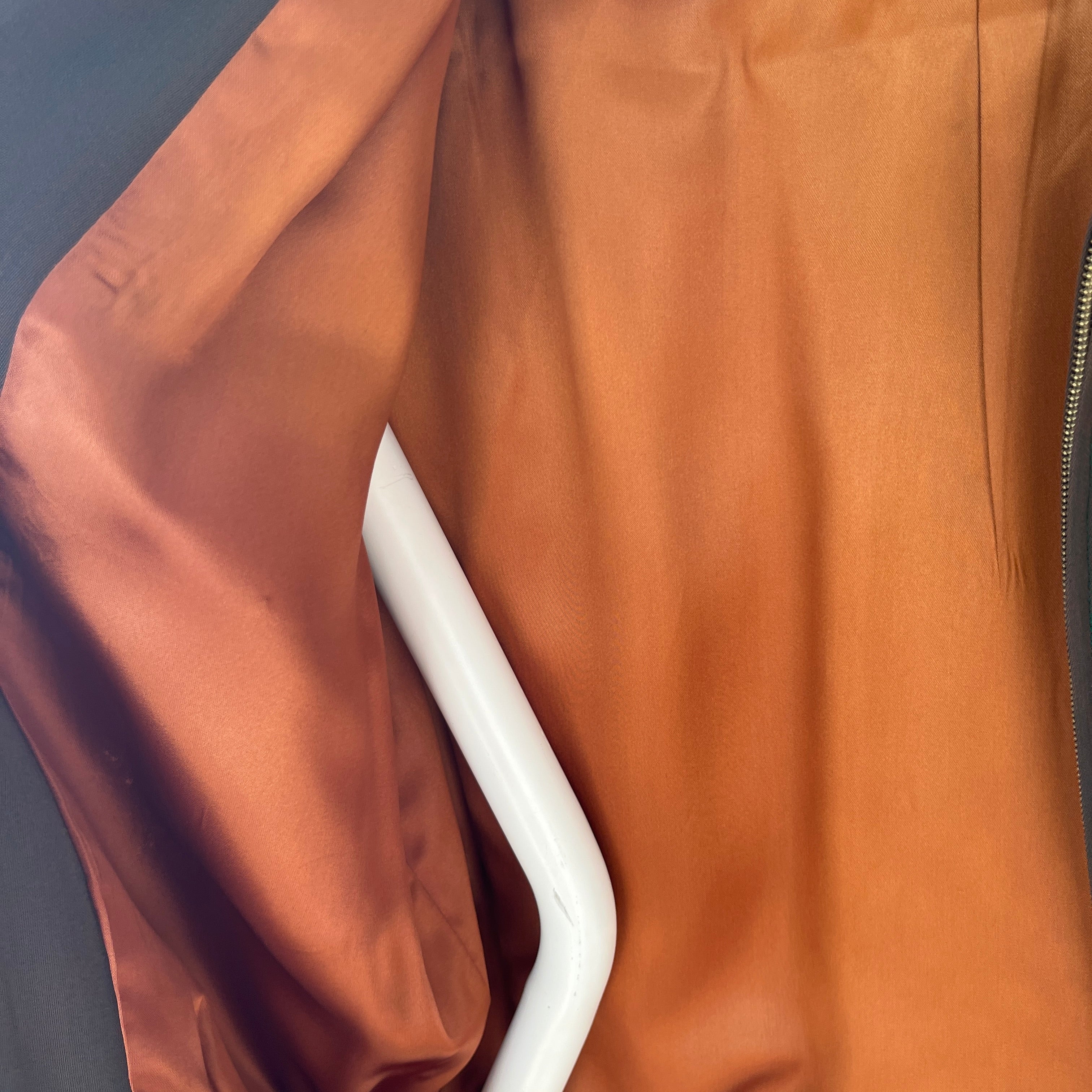 1950s Dark Green/Grey Rockabilly Zip Up Jacket