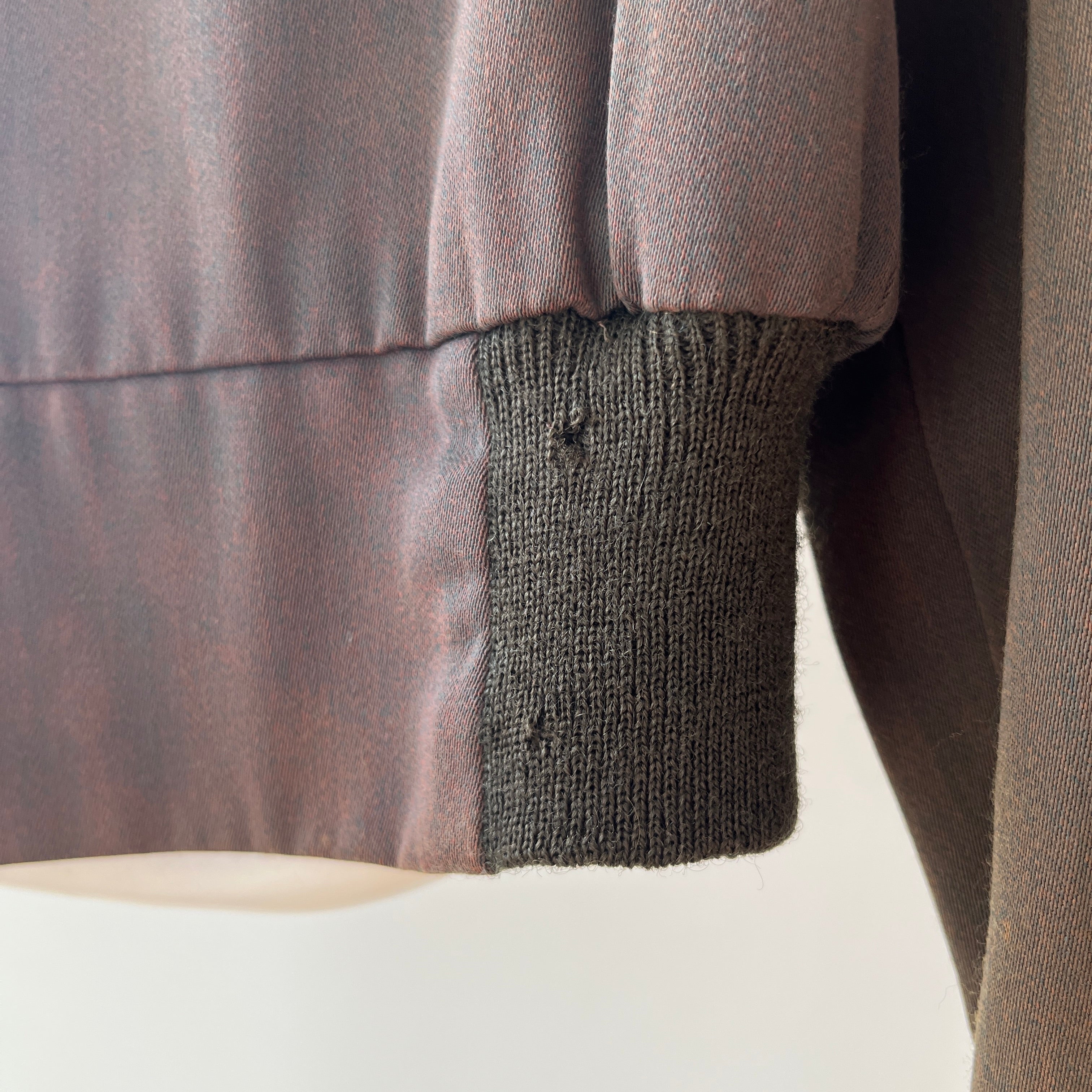 1950s Dark Green/Grey Rockabilly Zip Up Jacket