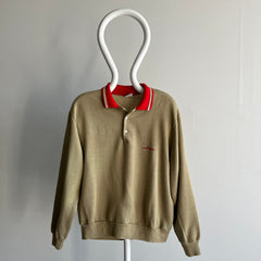 1970/80s Game Breaker Two Tone Polo Sweatshirt