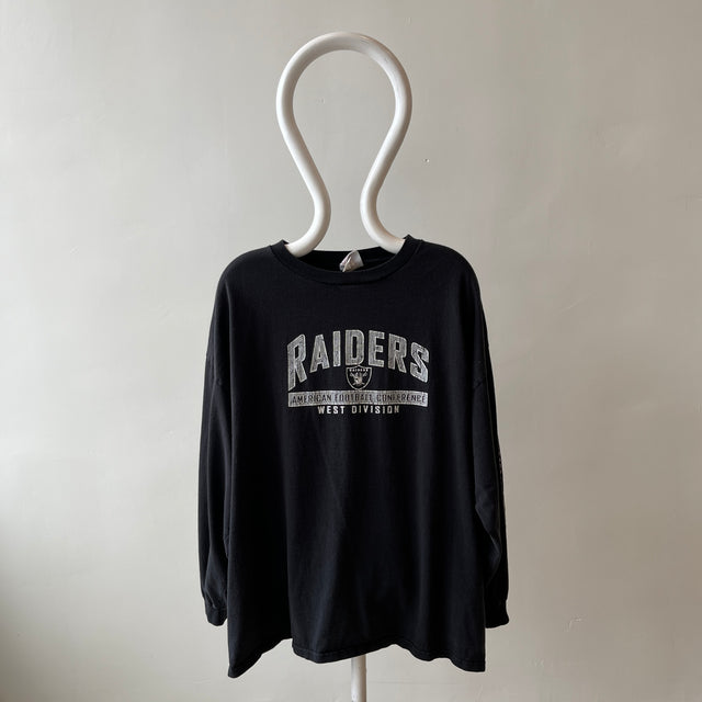 1990s (Late) Oakland Raiders Long Sleeve T-Shirt - Larger Size