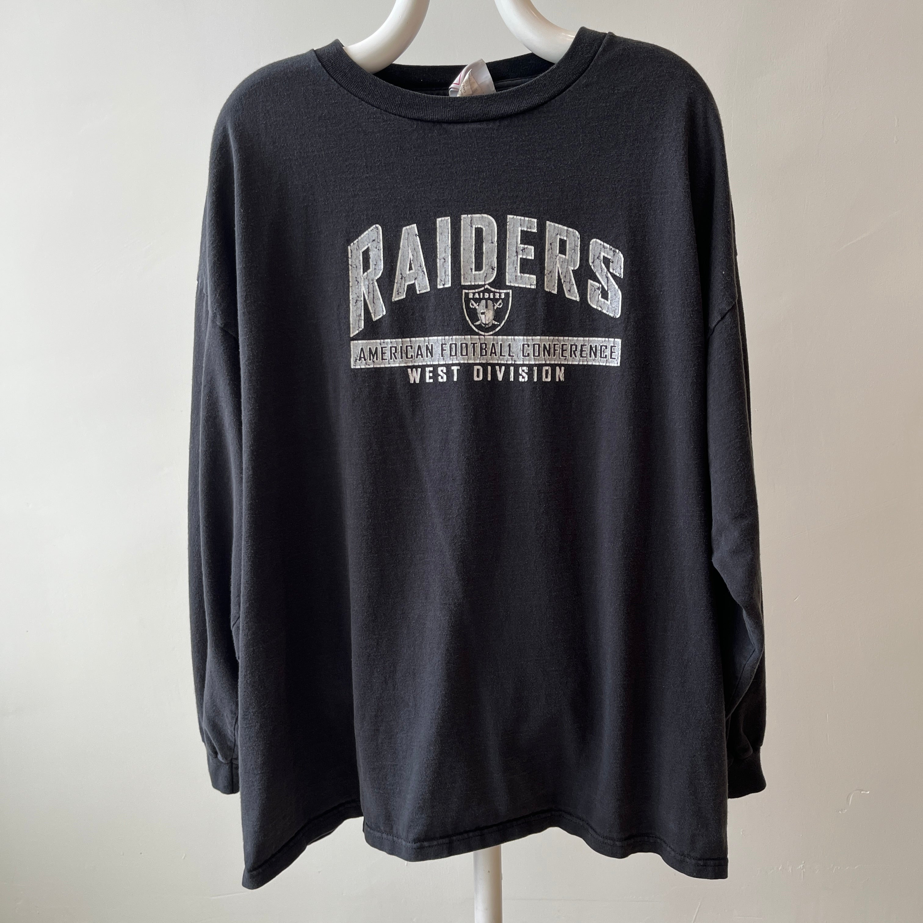 1990s (Late) Oakland Raiders Long Sleeve T-Shirt - Larger Size