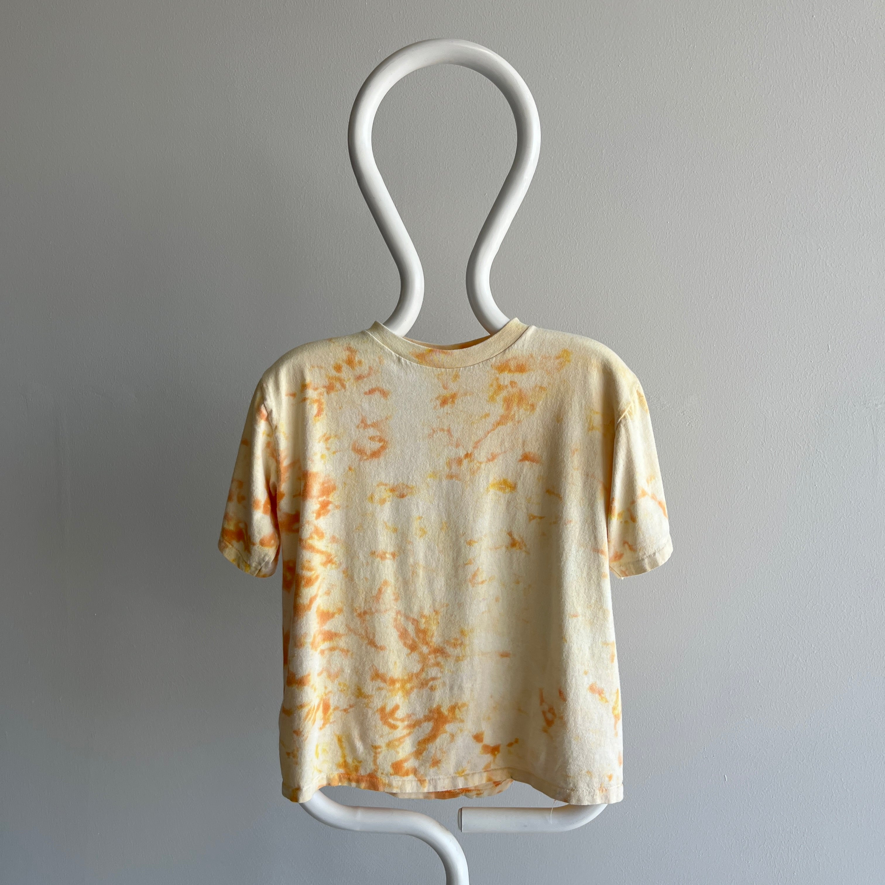 1980s Bugle Boy (Who Remember's?) Mustard Tie Dye T-Shirt