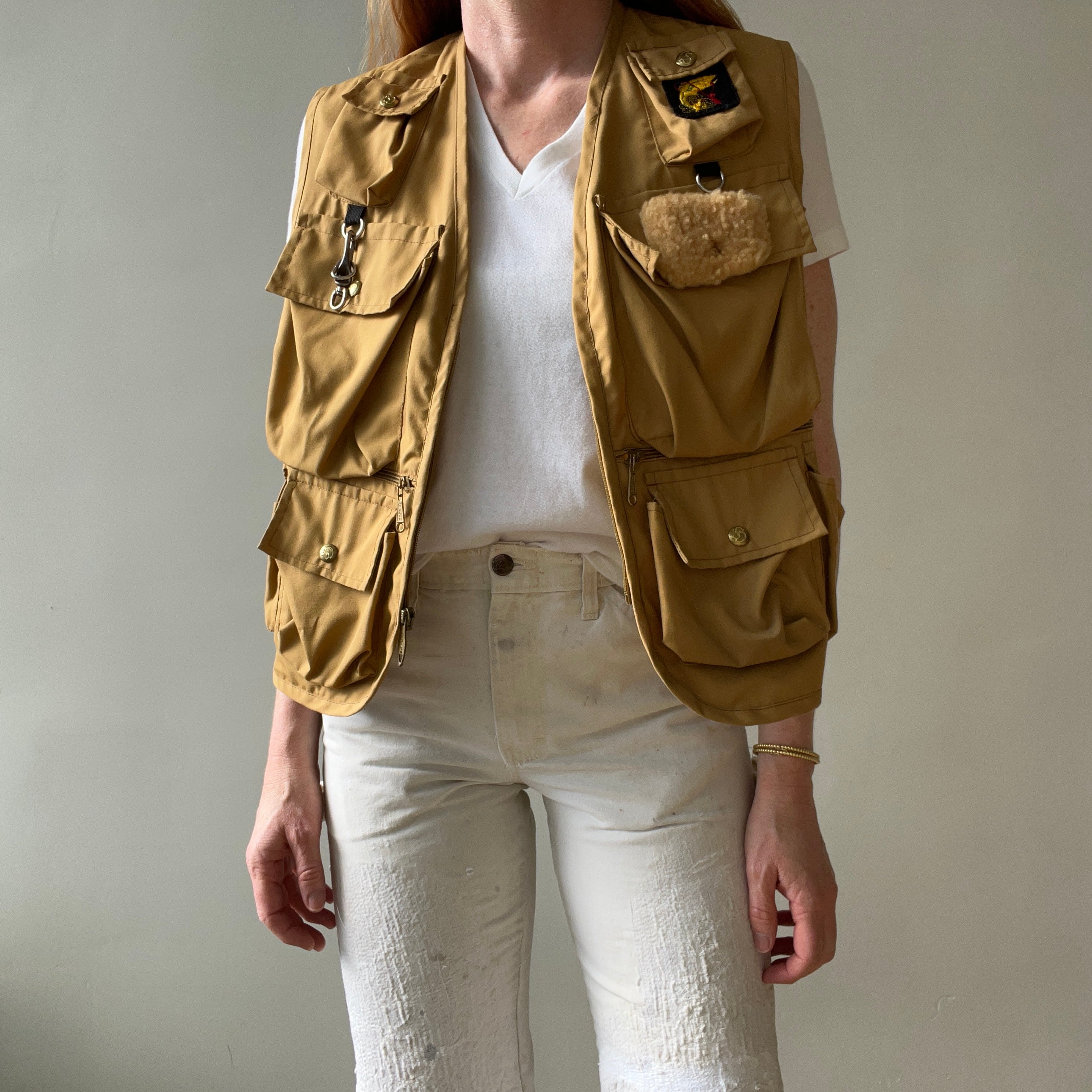 1970s Tan Fishing Vest - Lots O Pockets