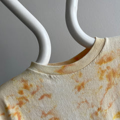 1980s Bugle Boy (Who Remember's?) Mustard Tie Dye T-Shirt