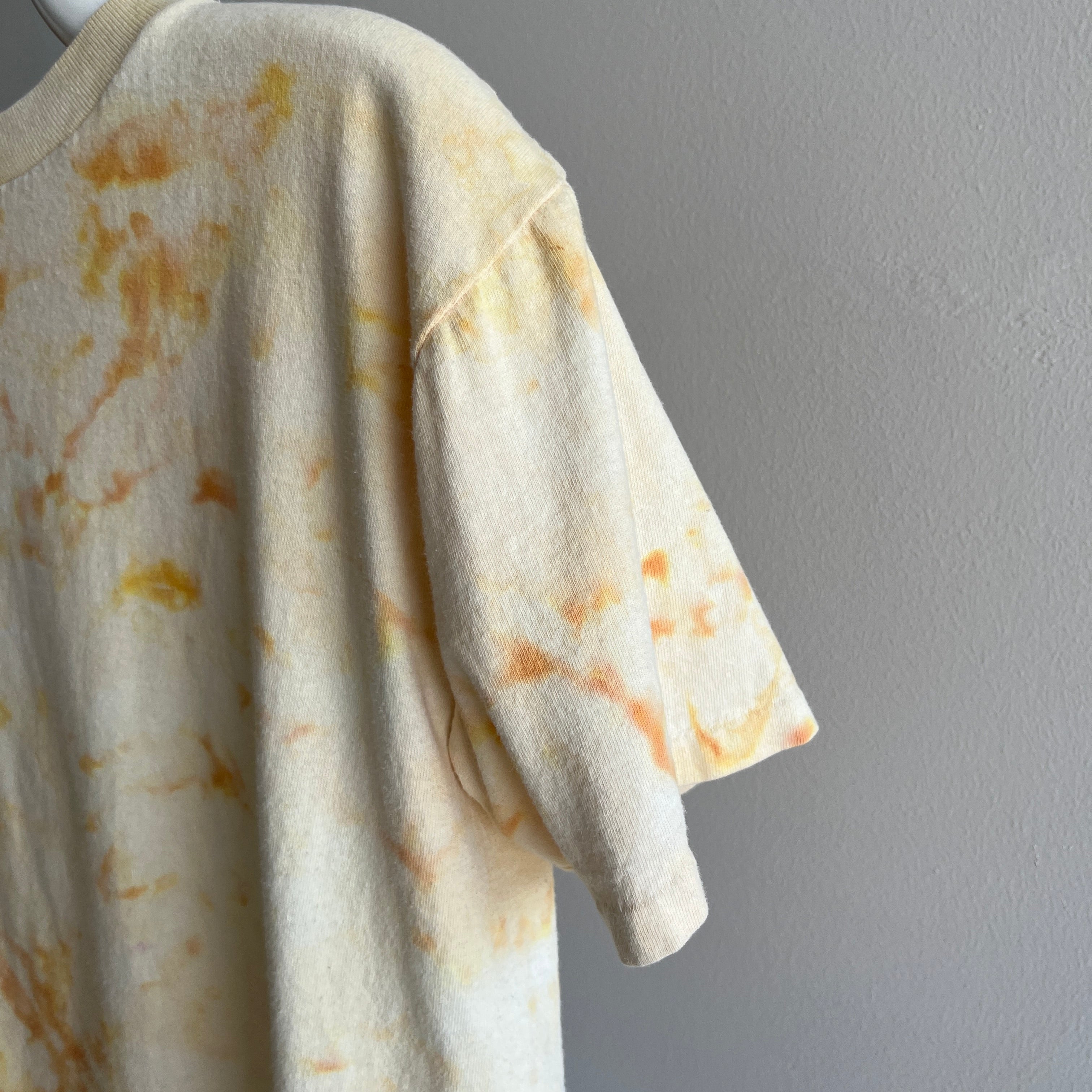 1980s Bugle Boy (Who Remember's?) Mustard Tie Dye T-Shirt