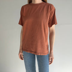 1980/90s Rust Colored Blank Cotton T-Shirt