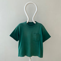 1980s/90s Faded Green Pocket T Shirt