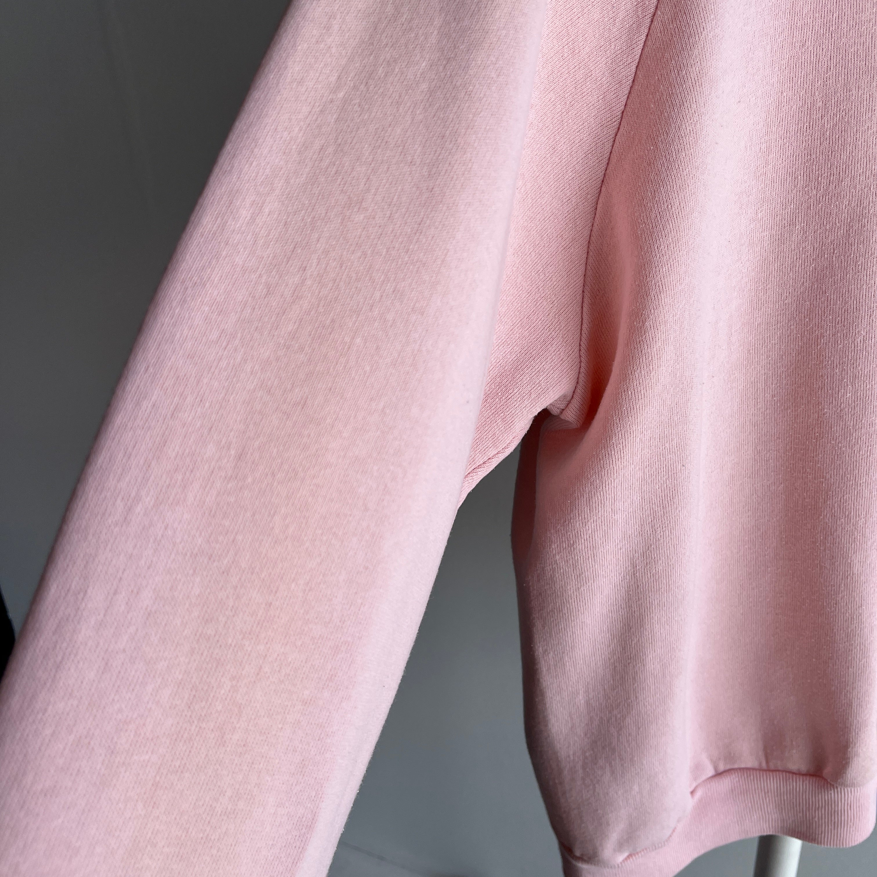 1980s Ski Taos Pale Pink Sweatshirt by Jerzees