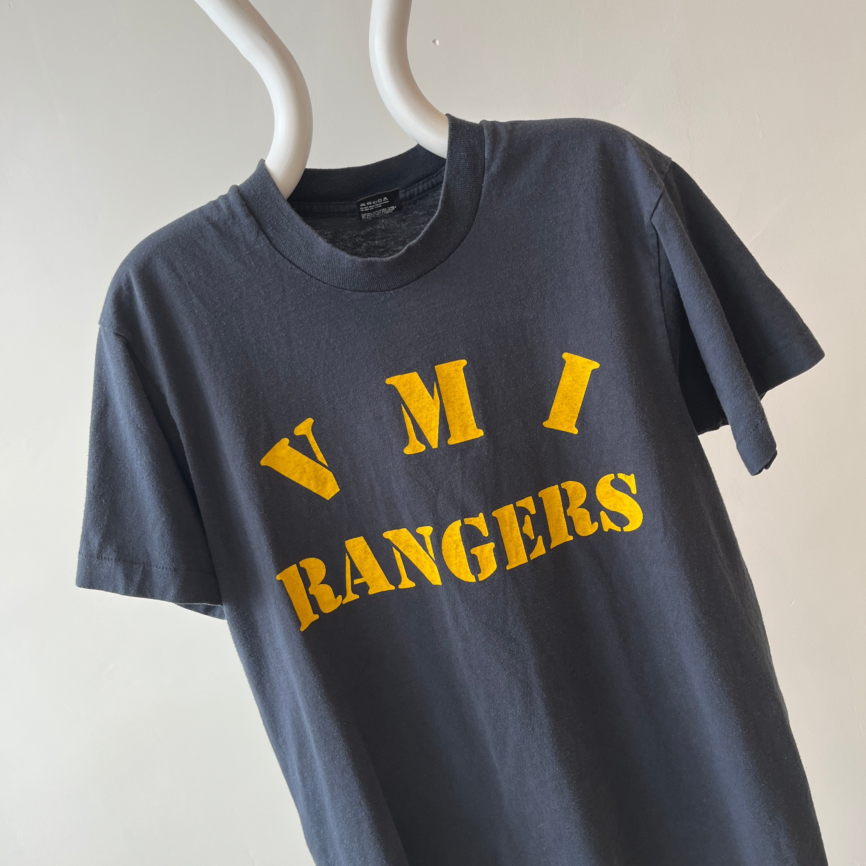 1980s VMI Rangers Screen Stars T-Shirt - Virginia Military Institute