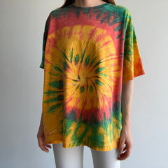 1990s USA Made J. Crew Tie Dye Cotton T-Shirt