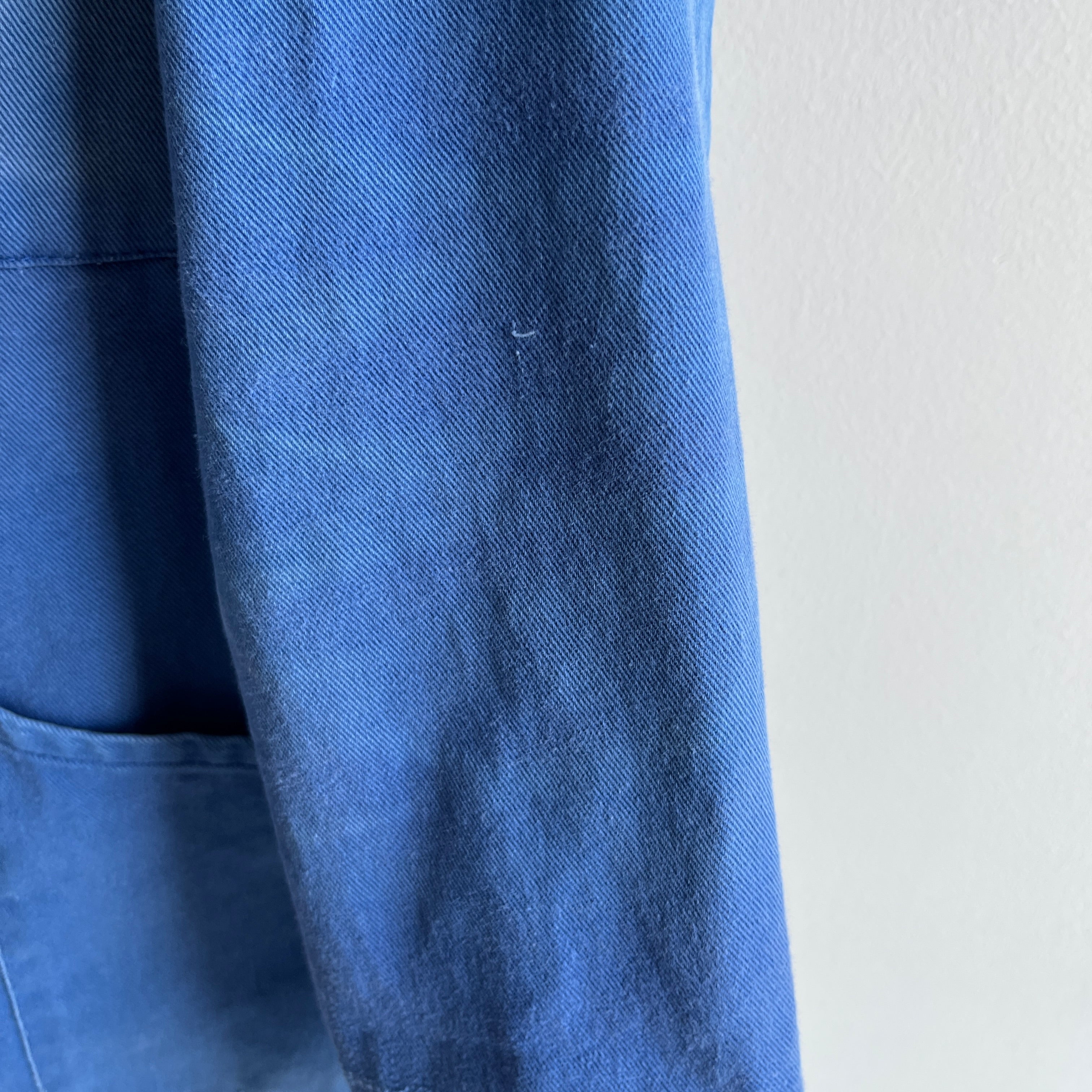 1970/80s French Blue Soft Cotton Chore Coat