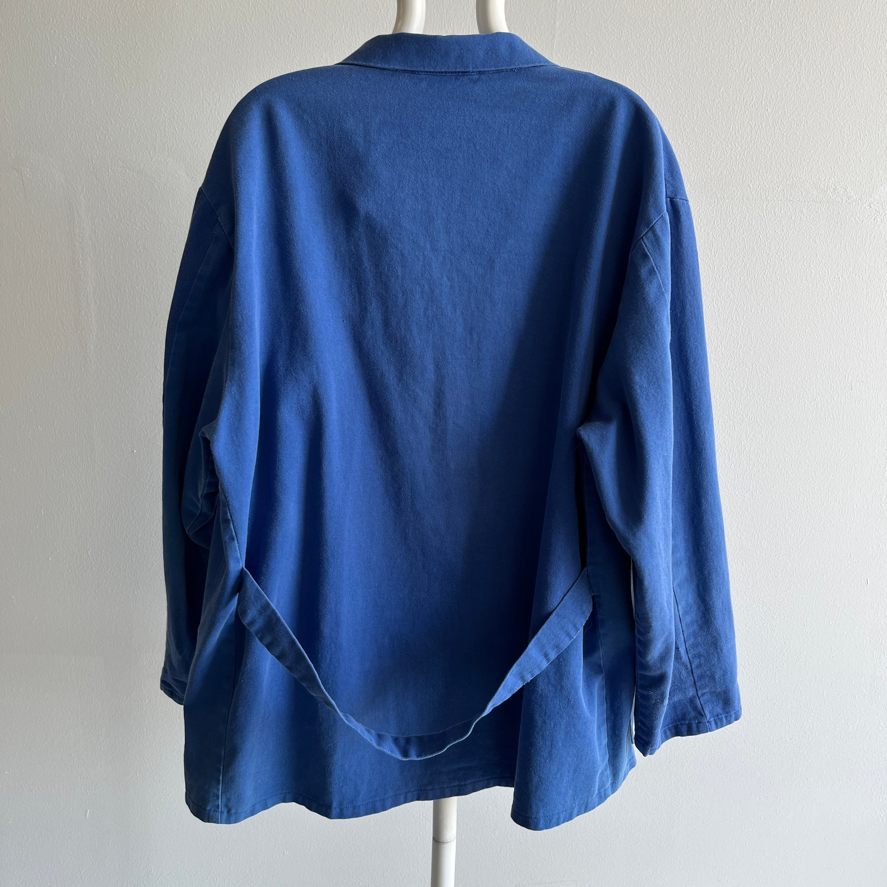 1970/80s French Blue Soft Cotton Chore Coat