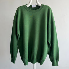 1980s Sun Faded To That Slightly Shiny Perfection Green Sweatshirt by Lee