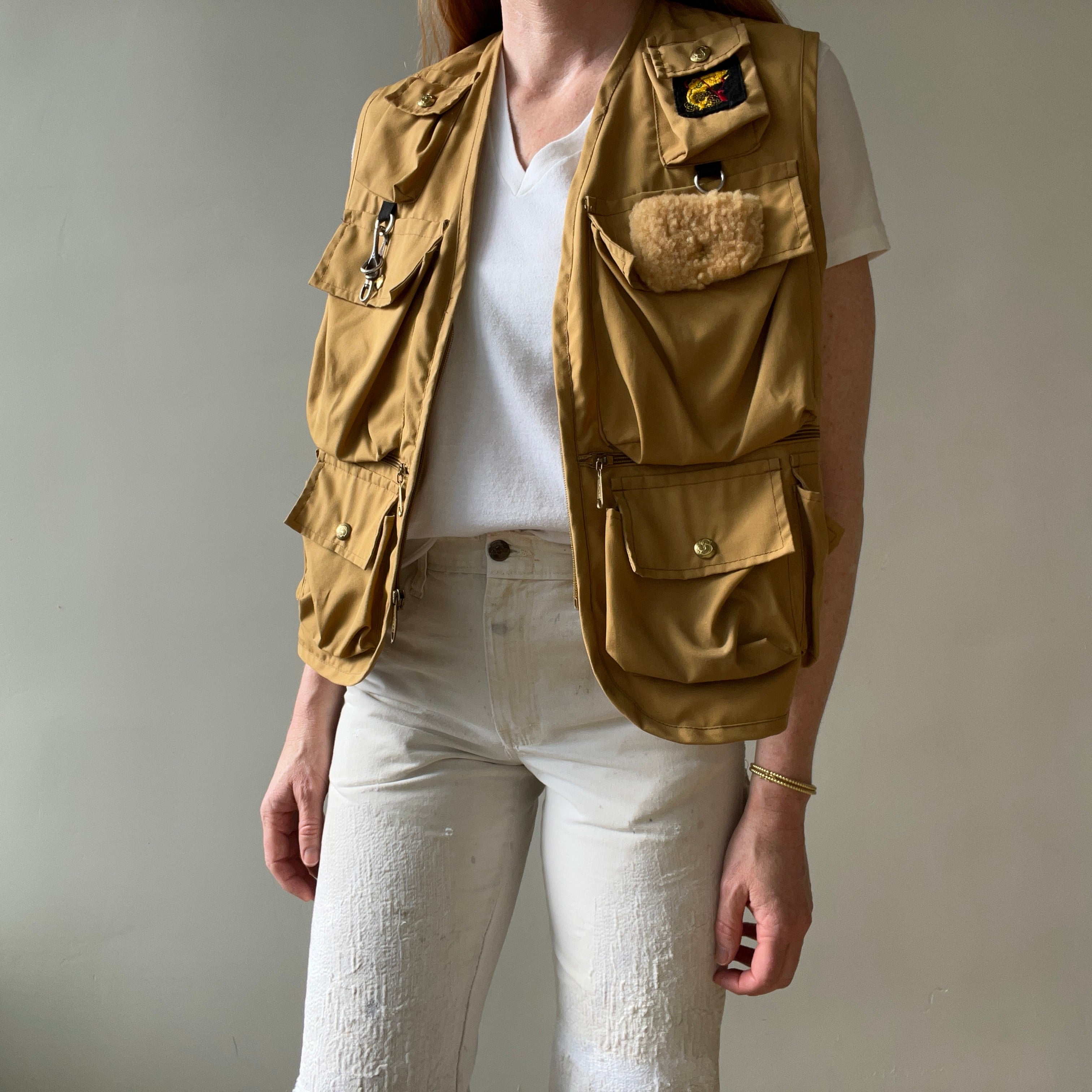 1970s Tan Fishing Vest - Lots O Pockets