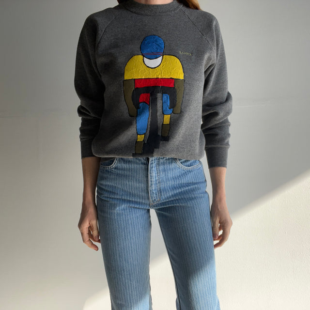 1980s "Sammy" DIY Bicyclist Sweatshirt - Awwwwww*