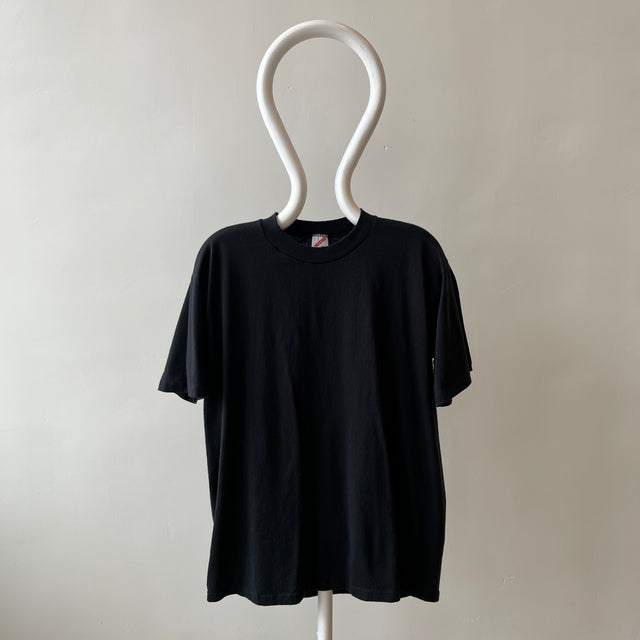 1980s Blank Black Jerzees T-Shirt