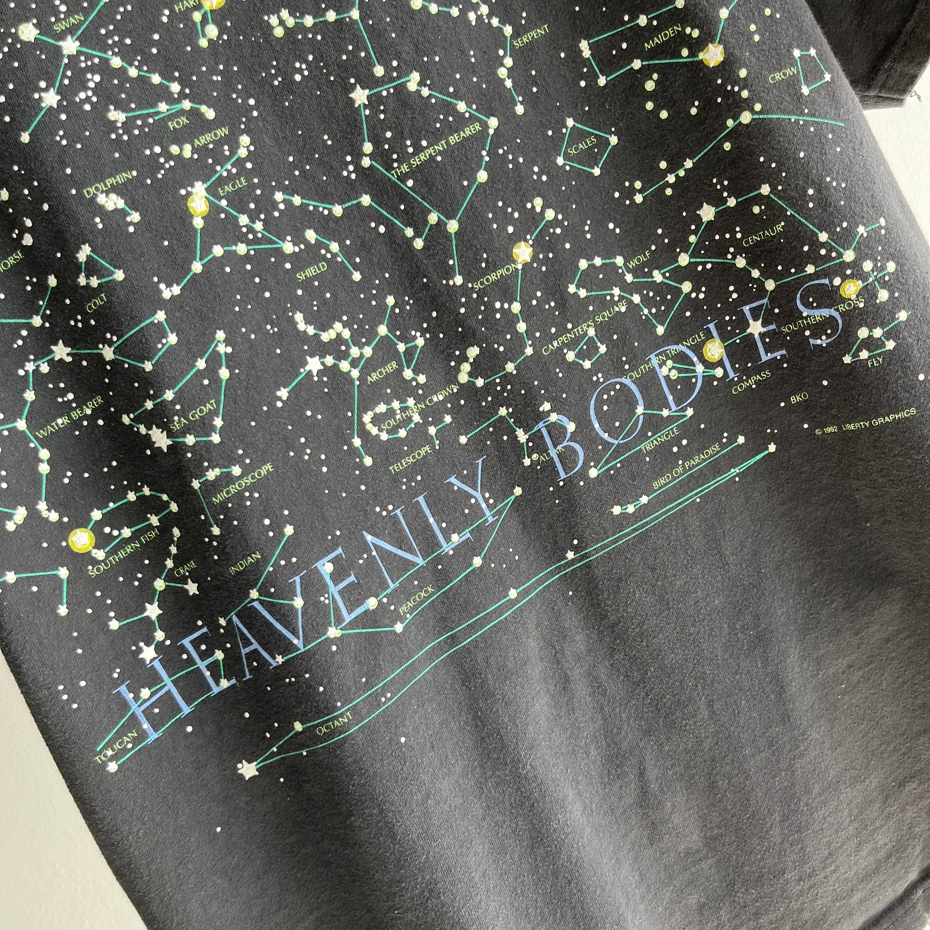 1992 Heavenly Bodies Front and Back Constellations T-Shirt - !!!!