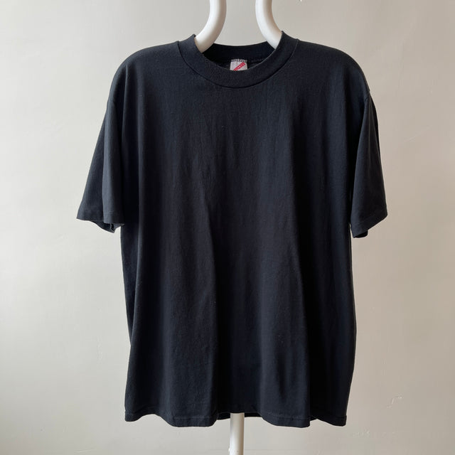 1980s Blank Black Jerzees T-Shirt