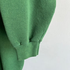 1980s Sun Faded To That Slightly Shiny Perfection Green Sweatshirt by Lee