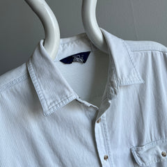 1990s Woolrich Cotton Vertical Striped Dad-Shirt