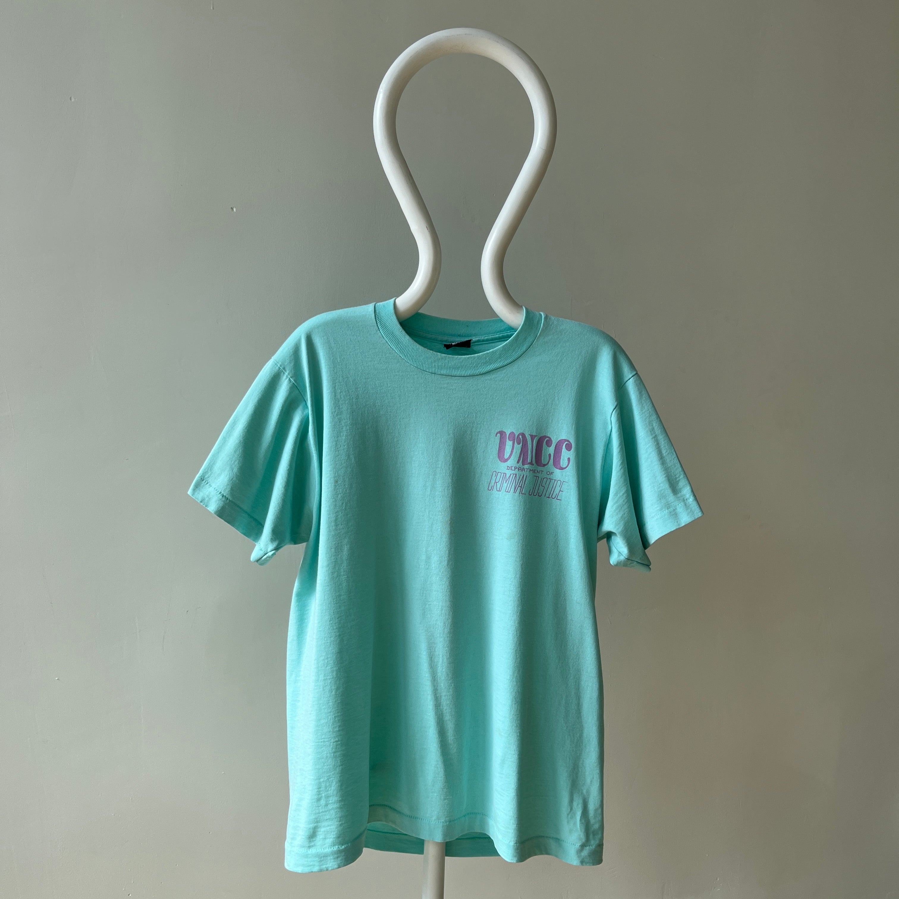 1980s/90s UNCC Department of Criminal Justice T Shirt
