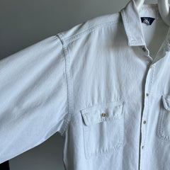 1990s Woolrich Cotton Vertical Striped Dad-Shirt