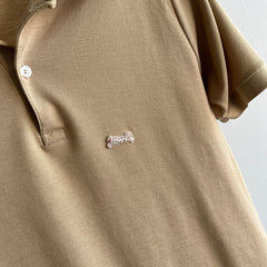 1980s Le Tigre Khaki Colored Polo Shirt