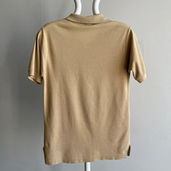 1980s Le Tigre Khaki Colored Polo Shirt