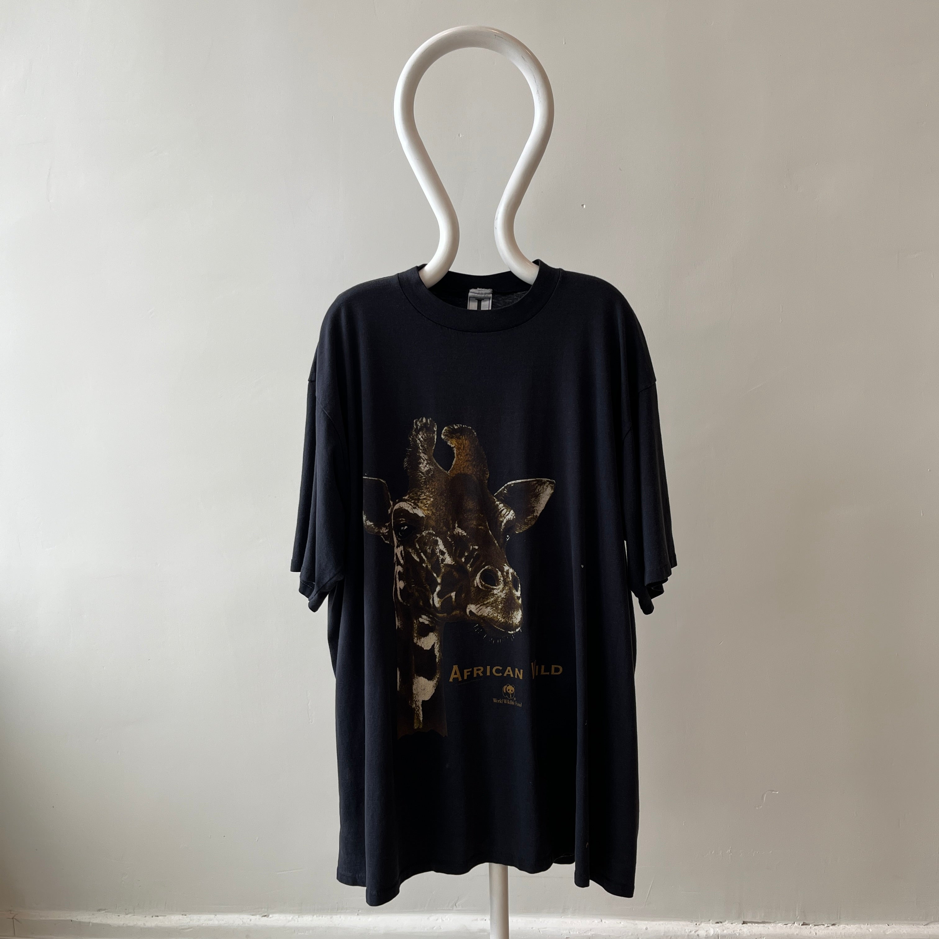 1993 (?) African Wilderness Giraffe Larger T-Shirt - World Wildlife Funds