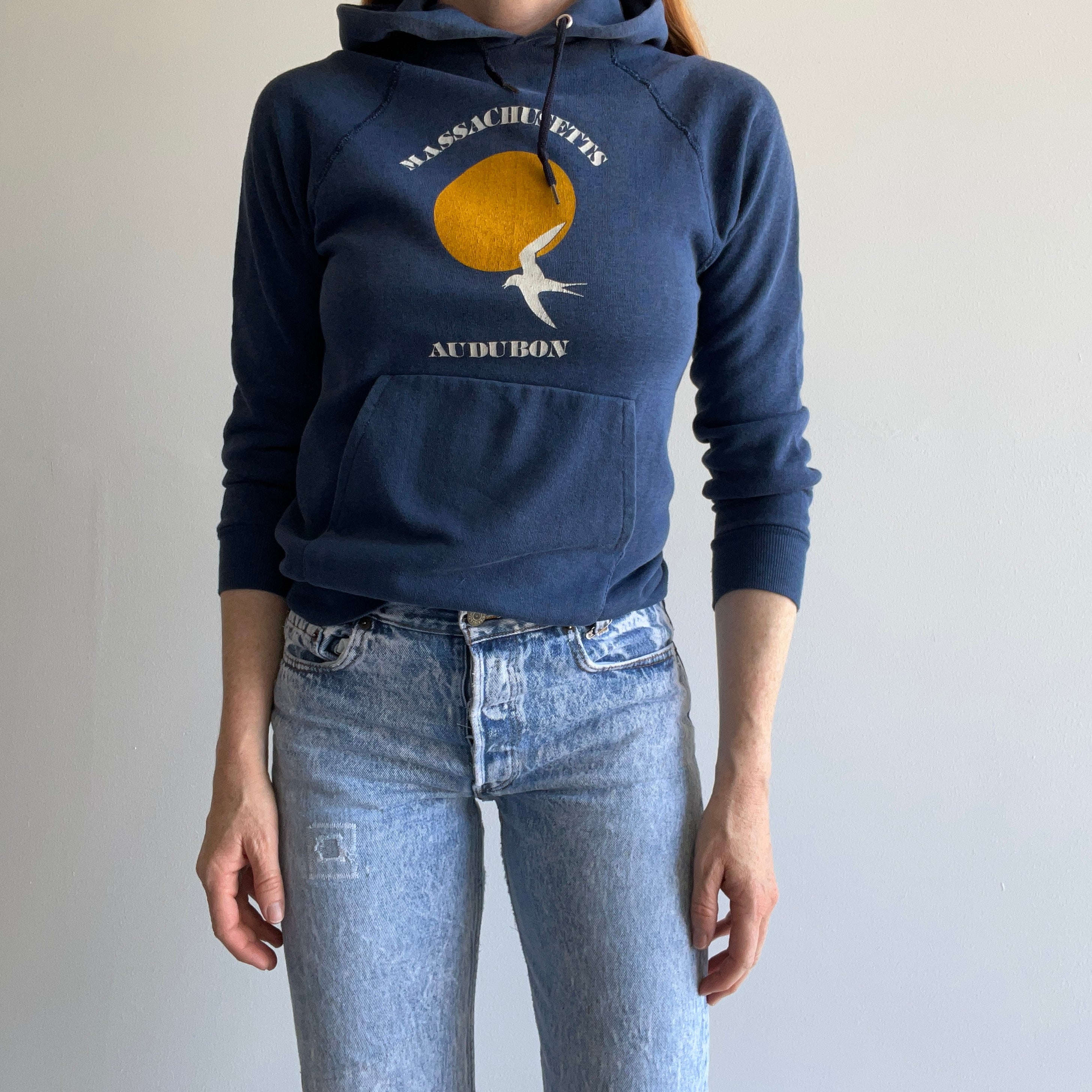 1980s Massachusetts Audubon Pullover Hoodie