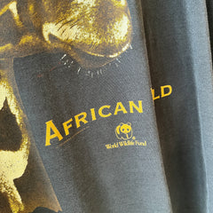 1993 (?) African Wilderness Giraffe Larger T-Shirt - World Wildlife Funds