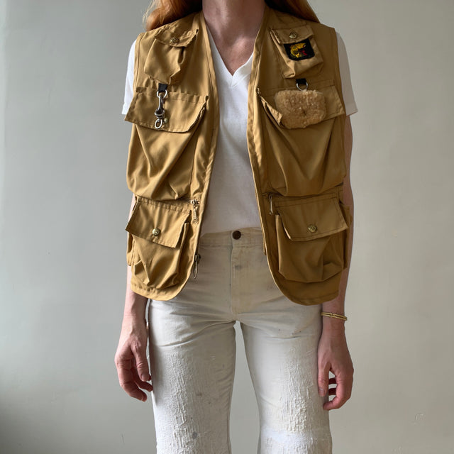1970s Tan Fishing Vest - Lots O Pockets