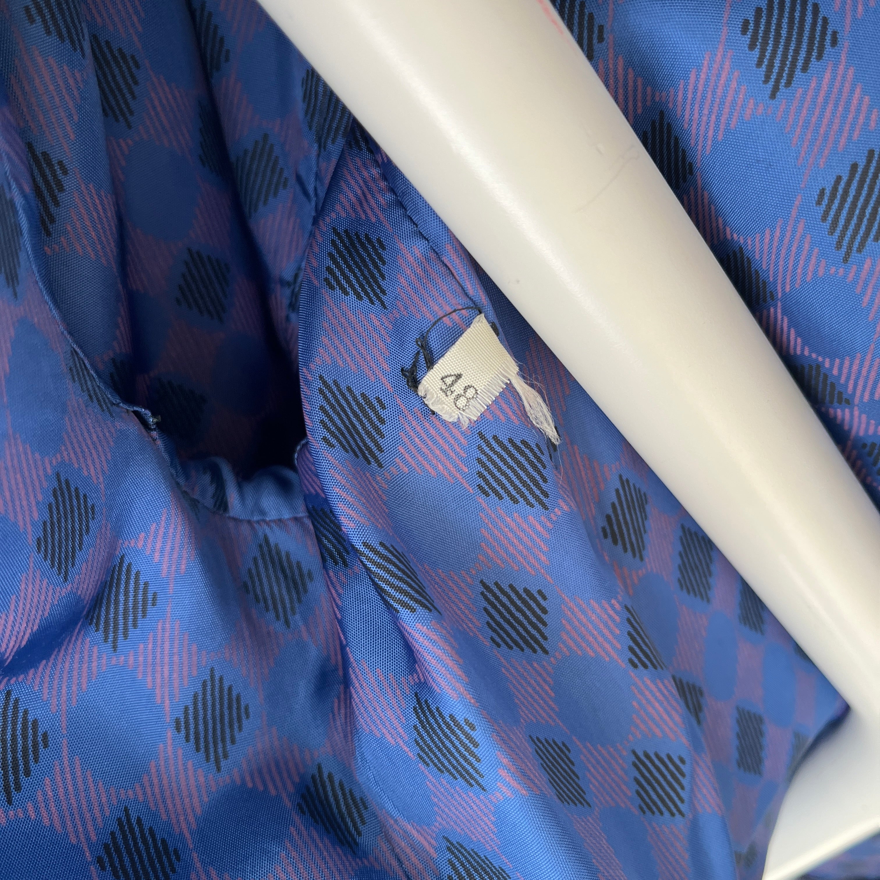 1950s Dark Burgundy Gabardine Double Breasted Duster Jacket - TINA COLLECTION