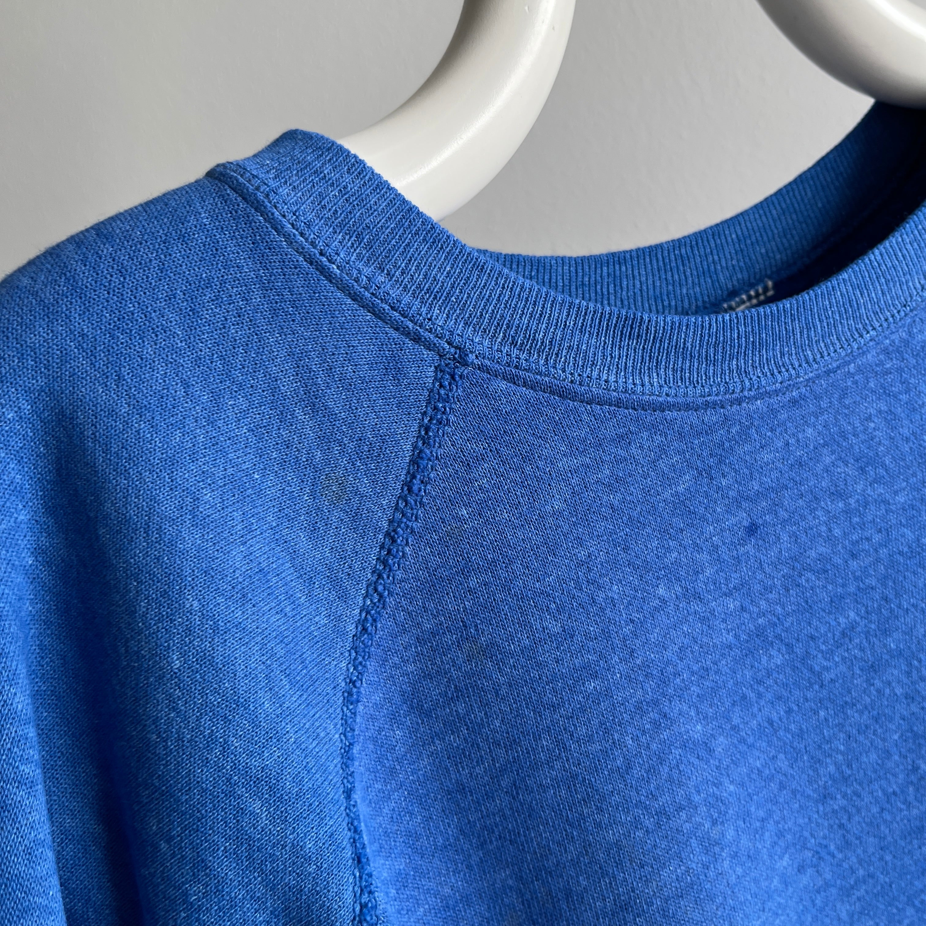 1980s Above Average Blue Jay Blue Raglan Sweatshirt
